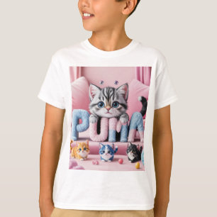T-shirt Sweet Kitty Squad Art de chat ludique et coloré