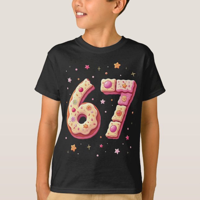 T-shirt Sweet Math Donut Fraction Back to School 67 (Devant)
