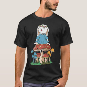 T-shirt Sweet Rabbit Champignons Cottagecore Goblincore Fa