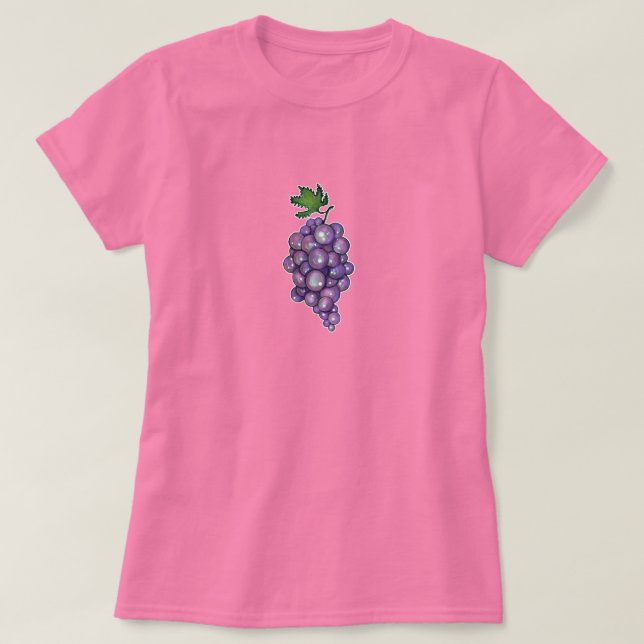 T-shirt Sweet Sapphire Grapes (Design devant)