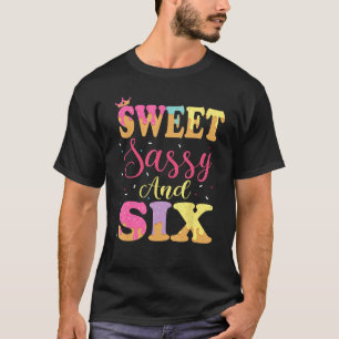 T-shirt Sweet Sassy Et Six Filles De Crème Glaciaire Anniv