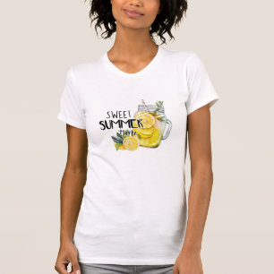 T-shirt Sweet Summer Time Chemise citron