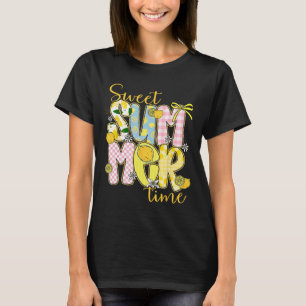T-shirt Sweet Summer Time Lemon Coquette Bow Family Vacati