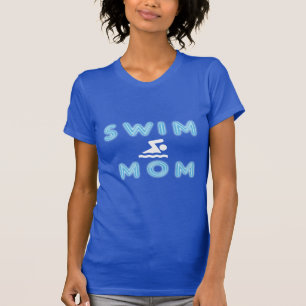 T-SHIRT SWIM MOM BLACK LADIES