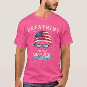 T-shirt Swim Swimmer T Shirt Amusant nager Sports lunettes