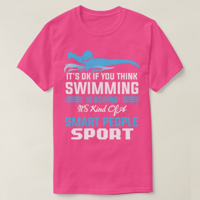 T-shirt Swimmer piscine plongée sport tournoi cadeau (Design devant)