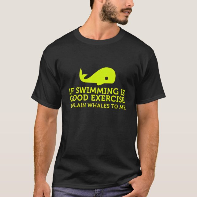 T-shirt Swimming and Whales (Devant)