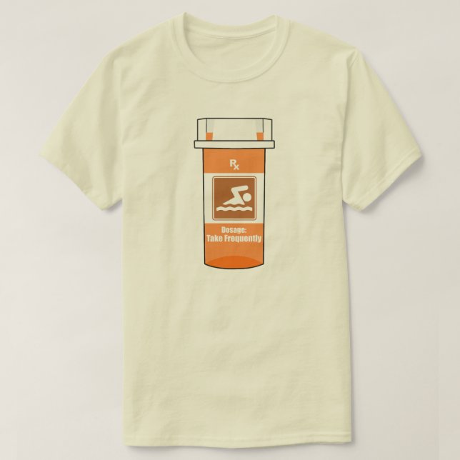 T-shirt Swimming Is My Drug (Design devant)