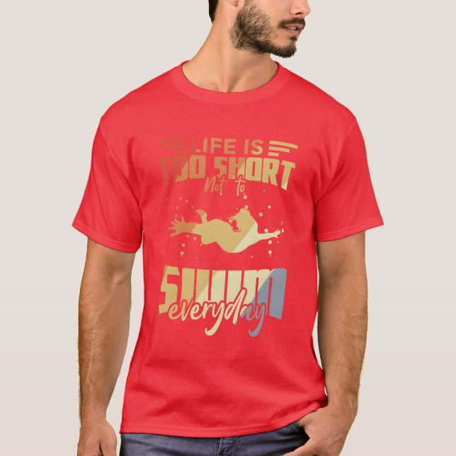 T-shirt Swimming Quotes funny (Devant)
