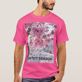 T-shirt "Swinter Fusion : Fleur et gel Basic Dark T-Shir