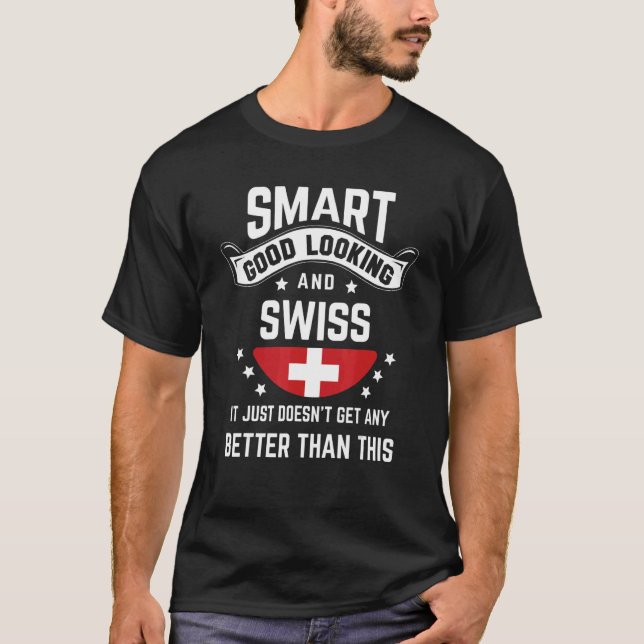 T-shirt Swiss Flag Native Pride  Switzerland Swiss Roots (Devant)
