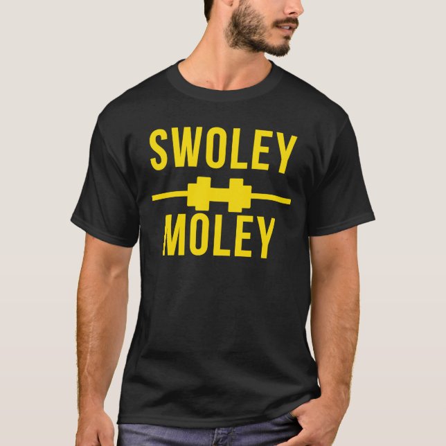 T-shirt Swoley Moley Gym Rat Travailler (Devant)