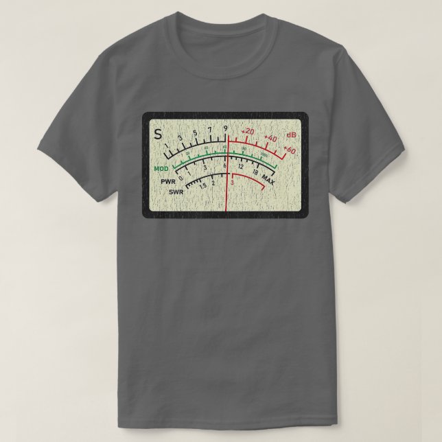 T-shirt SWR Meter Amateur Ham Radio Nouveauté (Design devant)