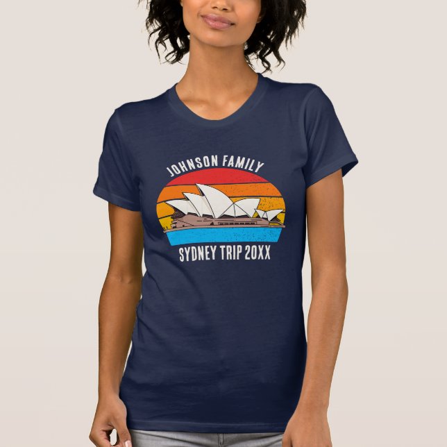 T-shirt Sydney Australie Opera House Voyage sur mesure fem (Devant)