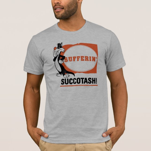 T-shirt SYLVESTER™ Souffrant de succotash ! (Devant)
