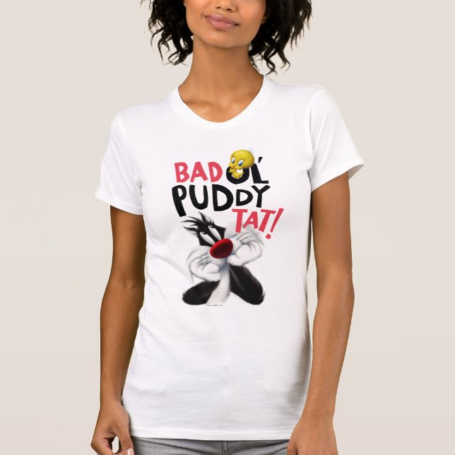 T-shirt SYLVESTER™ & TWEETY™ - Tat de puddy Ol' moyen (Devant)