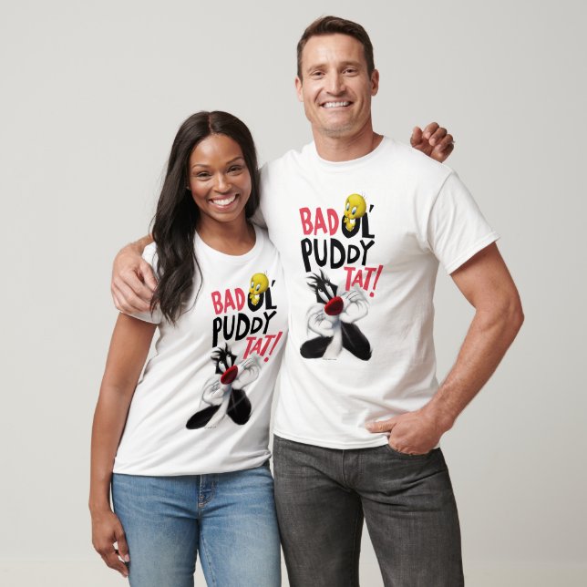 T-shirt SYLVESTER™ & TWEETY™ - Tat de puddy Ol' moyen (Unisexe)