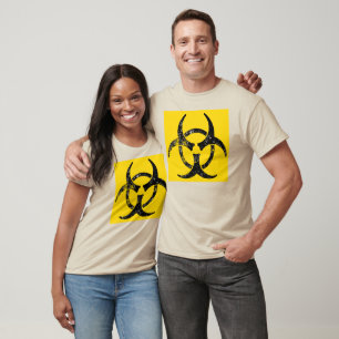 T-shirt Symbole affligé de biohazard