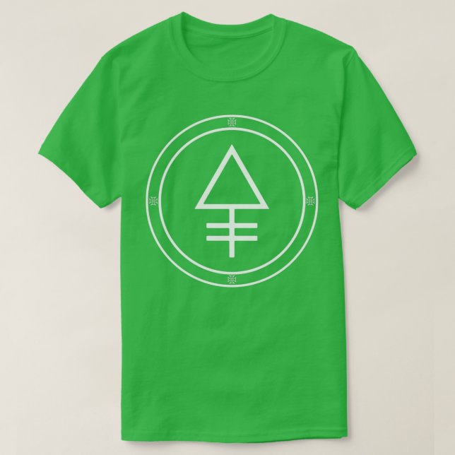 T-shirt Symbole alchimique du phosphore de l'alchimie (Design devant)