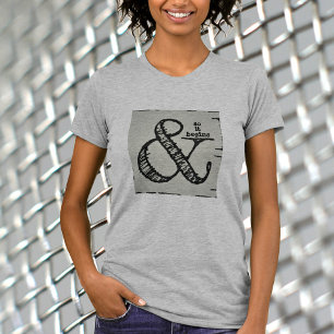 T-shirt Symbole Ampersand Et Donc Ça Commence Élégant Amus