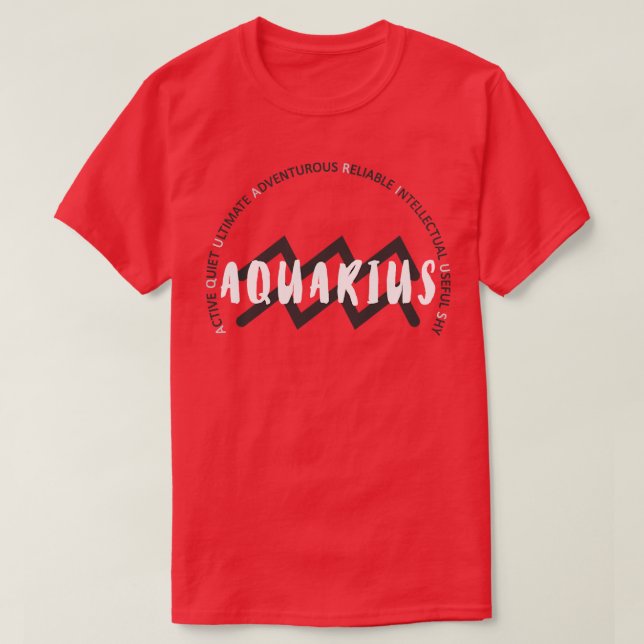 T-shirt Symbole Aquarius (Design devant)