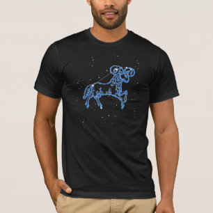 T-shirt Symbole Aries Constellation et Zodiac avec étoiles