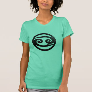 T-shirt Symbole astrologique affligé de Cancer