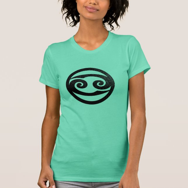 T-shirt Symbole astrologique affligé de Cancer (Devant)