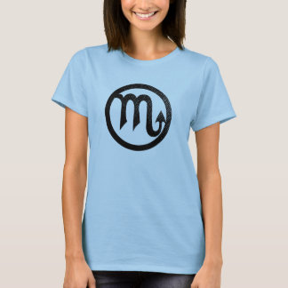 T-shirt Symbole astrologique affligé de Scorpion