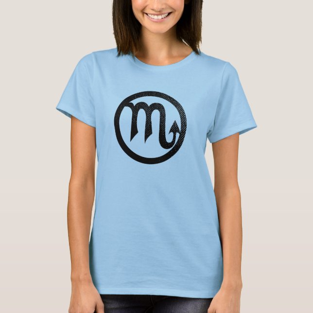 T-shirt Symbole astrologique affligé de Scorpion (Devant)