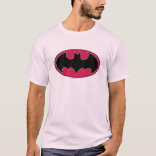 T-shirt Symbole Batman   Logo noir rouge