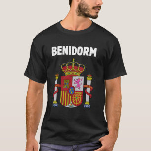 T-shirt Symbole Benidorm Patriotique Espagne Emblème Et Es