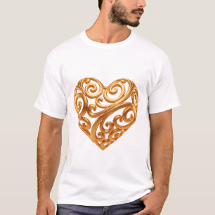 T-shirt Symbole Bourguignon Cœur Doré de l'Amour