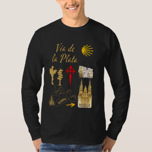 T-shirt Symbole Camino Via de la Plata Santiago de Compost