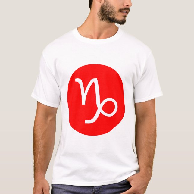 T-shirt Symbole Capricorne - Customisé (Devant)