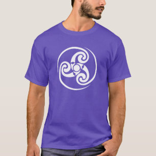 T-shirt Symbole Celtique Triskele, Triple Spiral, Triskeli