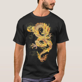 T-shirt Symbole Chinois Traditionnel De Dragon De Pouvoir 
