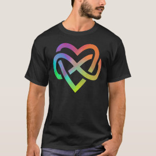T-shirt Symbole coeur Polyamory Infinity Neverending Love 