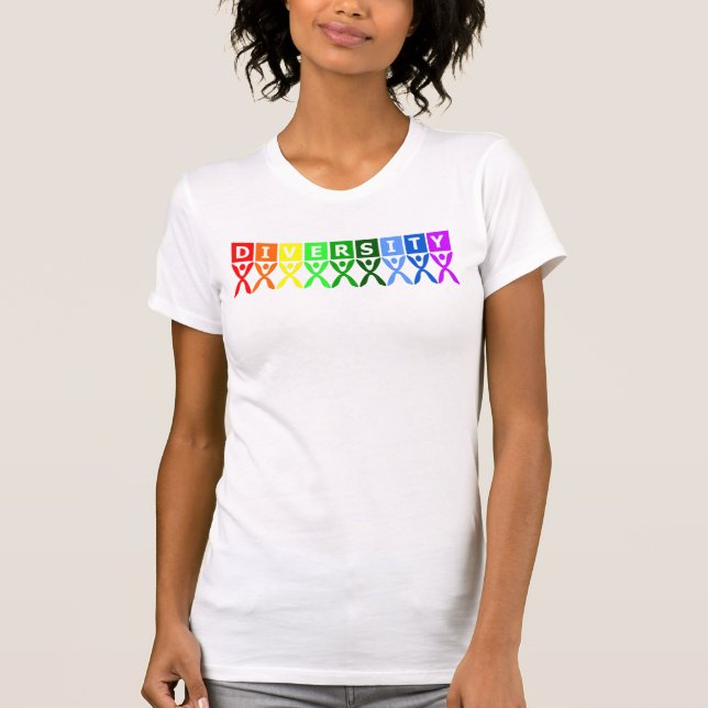 T-shirt Symbole coloré de diversité (Devant)