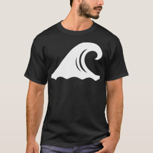 T-shirt Symbole cool Vagues Surfer Surf de surf Côte B