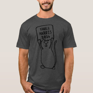 T-shirt Symbole Cute Cat et Kamala 2024
