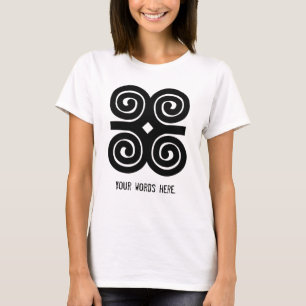 T-shirt Symbole d'Adinkra d'humilité de la force   de