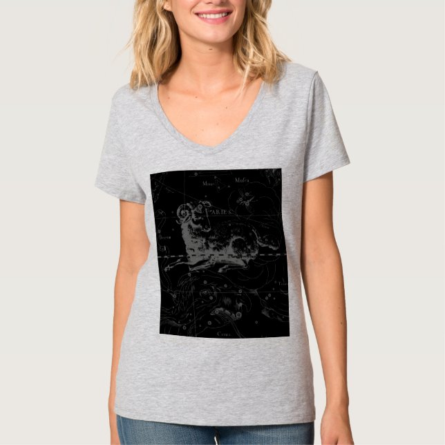 T-shirt Symbole d'ailes Constellation Hevelius vers 1690 (Devant)