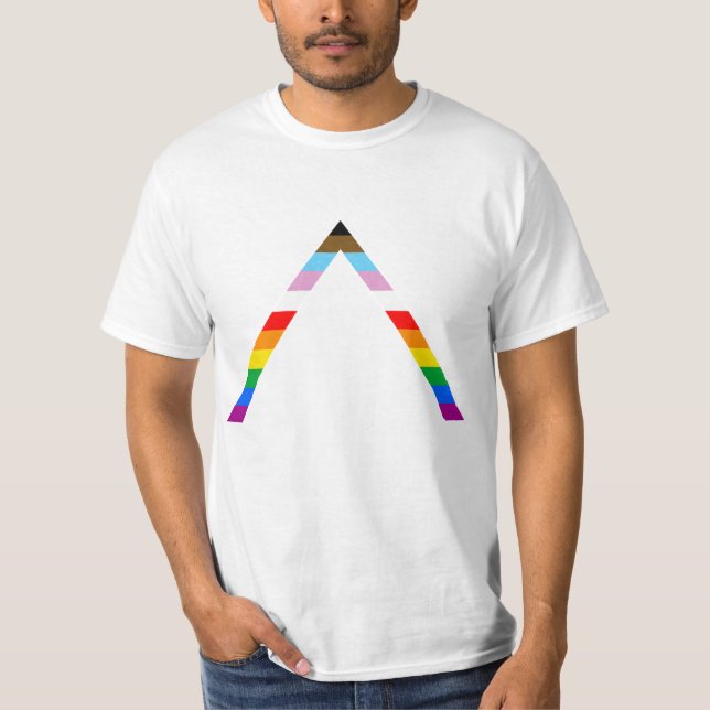 T-SHIRT SYMBOLE D'ALLIÉ LGBTQ POC (Devant)