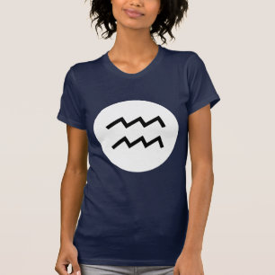 T-shirt Symbole d'Aquarius - Tee foncée - Customisé