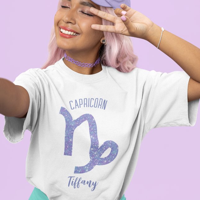 T-shirt SYMBOLE D'Astrologie Capricorne Cute Femme Personn (Créateur téléchargé)