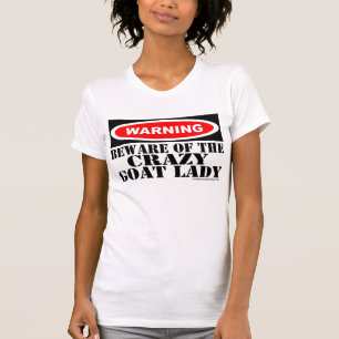 T-shirt Symbole d'avertissement amusant Chemise pour chèvr