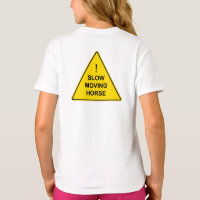 Symbole d'avertissement Jaune amusant "Cheval Lent