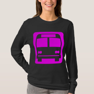 T-shirt Symbole de bus - Magenta