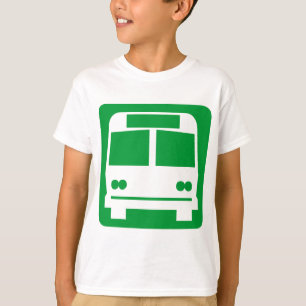 T-shirt Symbole de bus - Vert herbe